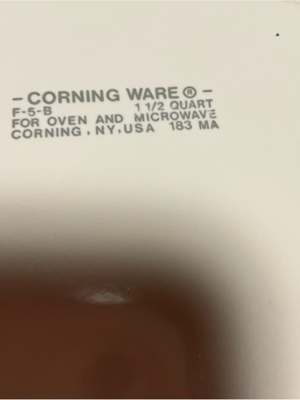 Corningware White Fluted Ceramic Serving Bowl